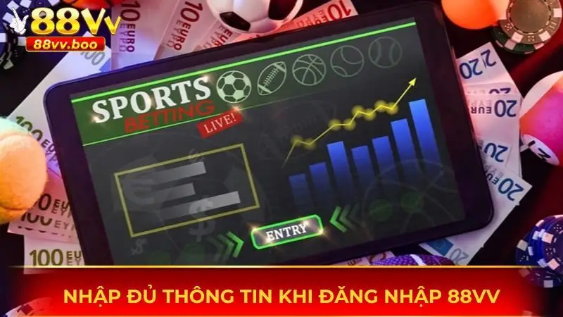 Đăng Nhập 88vv 2 Nhập đủ thông tin khi đăng nhập 88vv