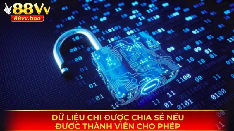 Quyền Riêng Tư 88vv 3 Dữ liệu chỉ được phép chia sẻ nếu có sự đồng ý